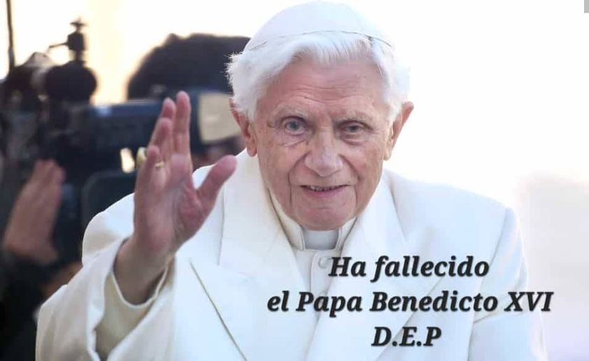 Fallece el Papa Benedicto XVI – Descanse en paz